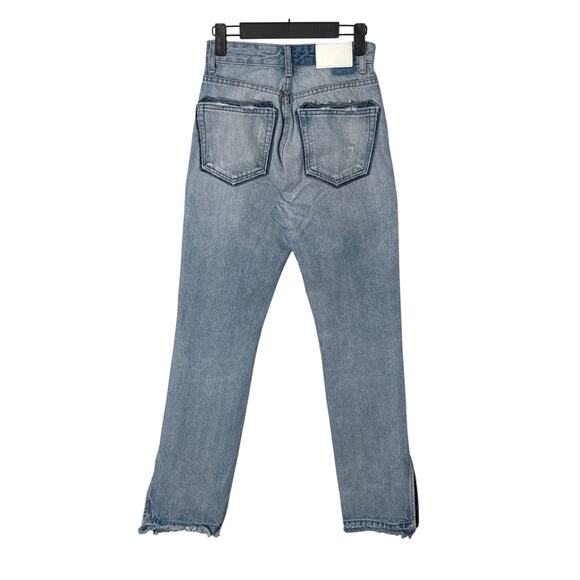 EB Unraveled Two Split Straight Leg Jean in Luca Size 23 - Picture 5 of 15